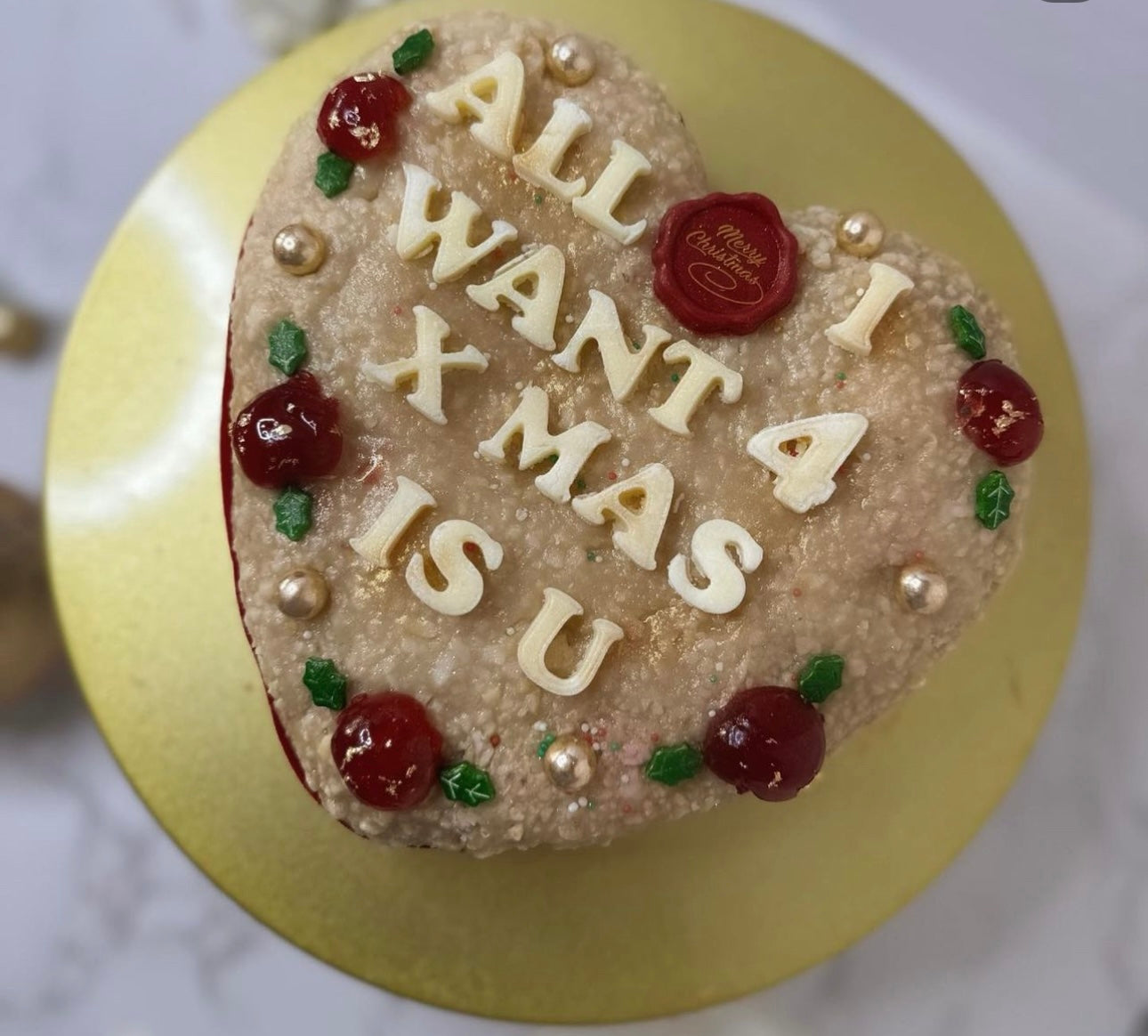 Cashew Heart Cake | Bolo di Kashupete Kurason