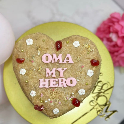 Mother’s Day Cashew Heart Cake